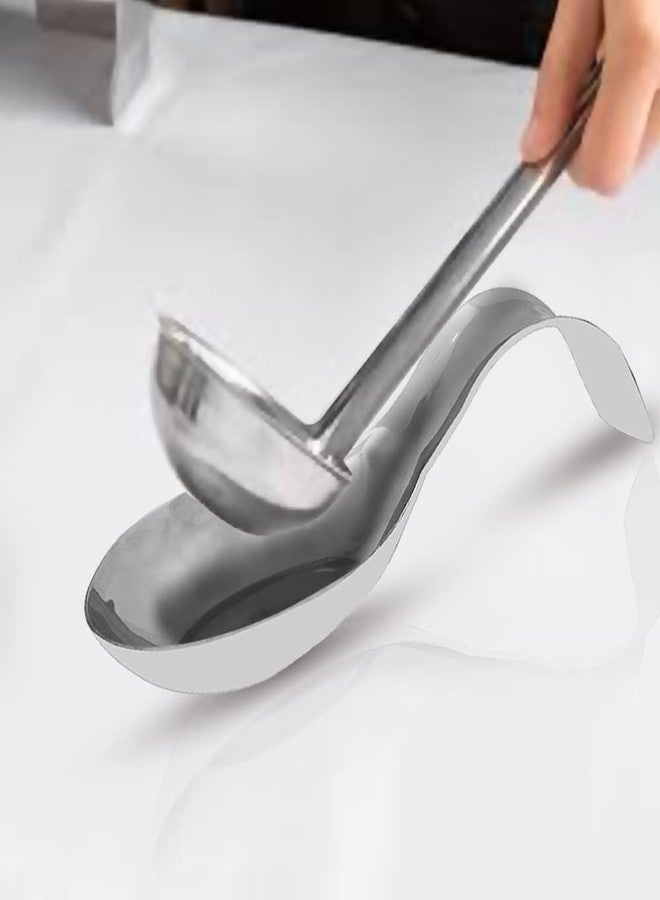 كوكو مسند ملاعق من الفولاذ المقاوم للصدأ من كوكو، 20 سم، فضي - Image 4